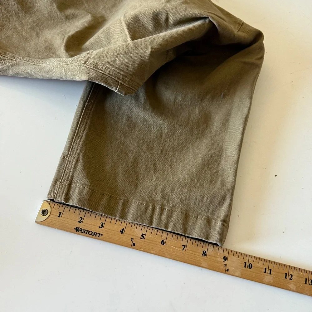 Off The Grid The Trailblazer Tapered Fit Beige Canvas Cargo Pants Mens 44 x 30